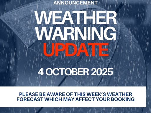 Weather Warning - Saturday 4th October
